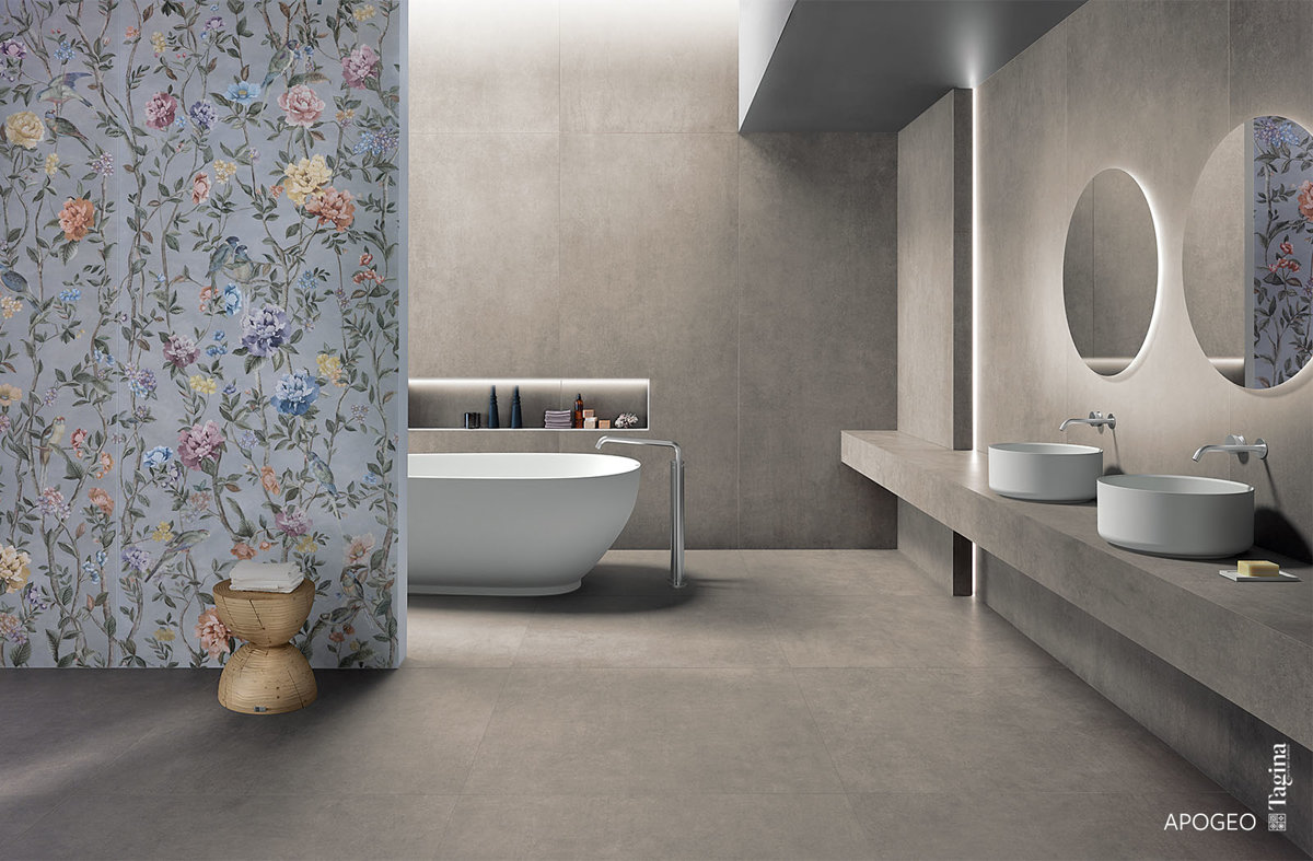 CERAM APOGEO GREY 45x90x1 CM